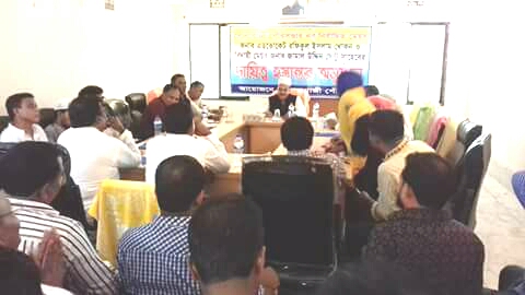 সোনাগাজী পৌরসভার নবনির্বাচিত মেয়র খোকনের দায়িত্ববার গ্রহন।