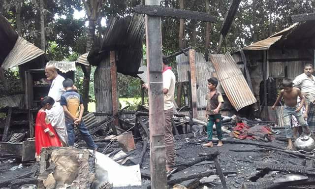 সোনাগাজীতে বসতঘর ভস্মিভুত