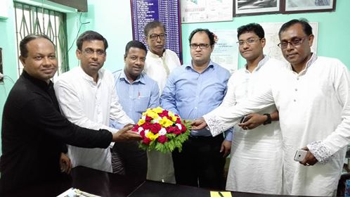 নবাগত নির্বাহী কর্মকর্তার সাথে সোনাগাজীর ইউপি চেয়ারম্যানদেরে সৌজন্য সাক্ষাত