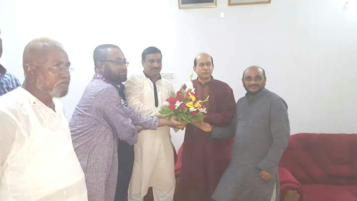 ফেনীতে এনএসআই’র প্রাক্তন মহাপরিচালক মঞ্জুর আহমেদকে নিজাম উদ্দিন হাজারী এমপির শুভেচ্ছা