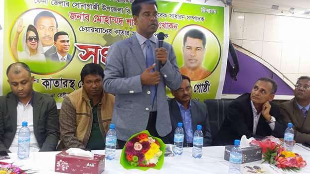 কাতারে বিএনপি নেতা খোকন চেয়ারম্যানকে সংবর্ধনা