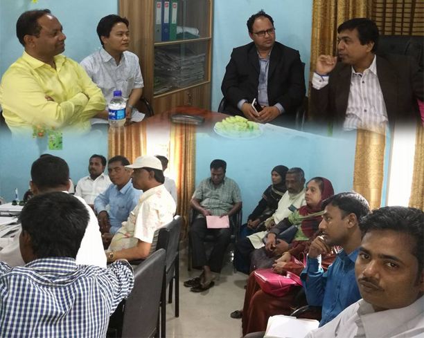 বগাদানা ইউপি প্রতিনিধিদের সাথে মত বিনিময় করেন এলজিএসপি’র উপ-পরিচালক
