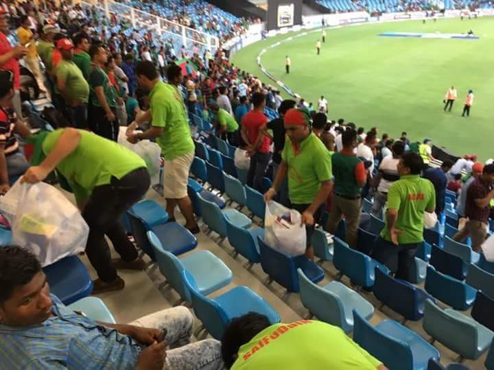 দুবাইয়ের স্টেডিয়ামে প্রবাসী বাঙালিদের অনন্য নজির স্থাপন