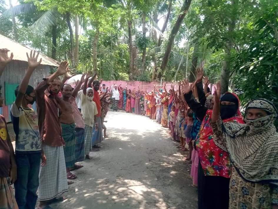 সোনাগাজীতে ত্রান পেয়েও বিক্ষোভ